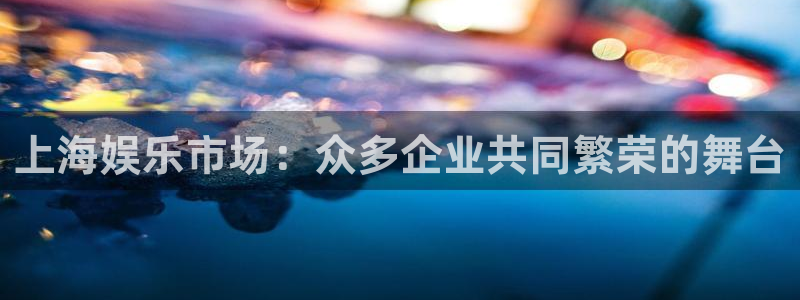 彩虹多多 专家预测：上海娱乐市场：众多企业共同繁荣的舞台